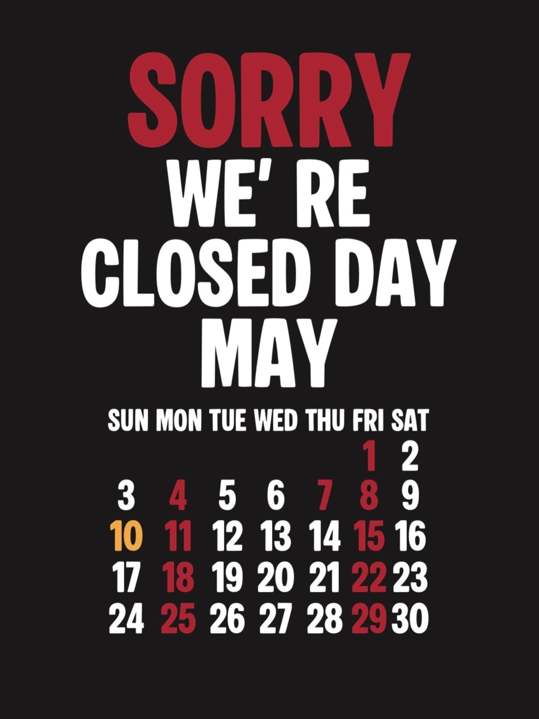 May Closed Day.5/10(SUN) 11:00~18:00昨年も開催した"Delinquent BBQ CLUB"、今年も開催致します!場所はもちろん @delinquentbros_japan食材・飲み物はこちらでご用意しますので手ぶらでフラッといらして下さい🤝是非お気に入りのDelinquent Brosを着て楽しみましょう🇯🇵※アルコール・食べたいモノがありましたらご持参下さい。
※駐車場ご用意しておりますが、台数に限りが御座います。ご友人といらっしゃる場合は乗り合いにてお越し頂けると幸いです。※カレンダー赤色が店休となります。⬛︎ 営業時間 : 11:00~19:00
⬛︎ 北海道札幌市白石区北郷9条7丁目10-2
⬛︎ 駐車場有#delinquentbros
#デリンクエントブロス
#デリンクエント
#非行兄弟
#古着